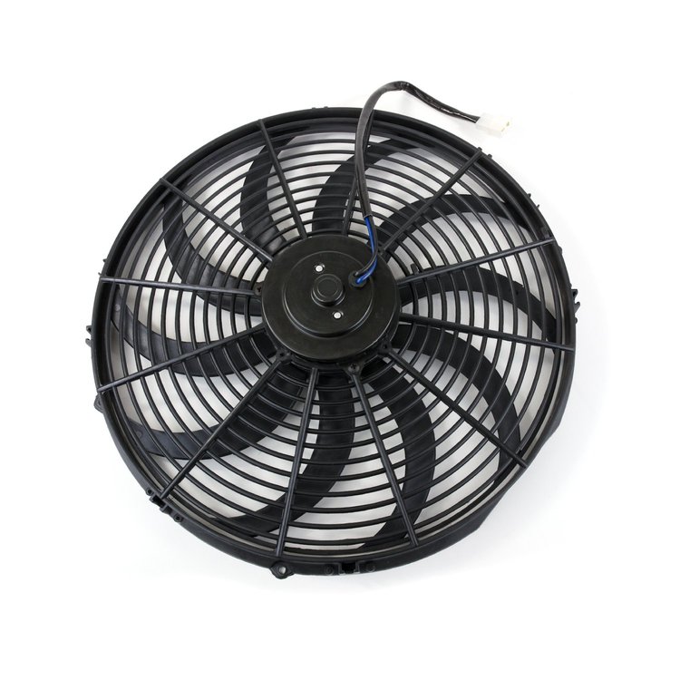 HC6105 Universal Radiator Fan, S-Blade, 16" Black