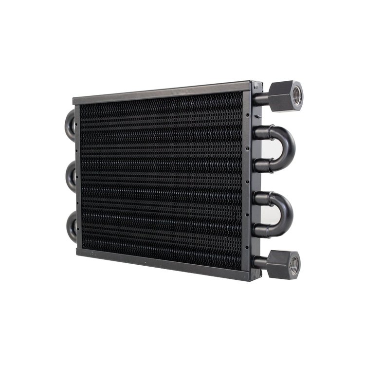 HC6352 Transmission Oil Cooler, 7 1/2" x 12 3/4" w/ Flare Fitting