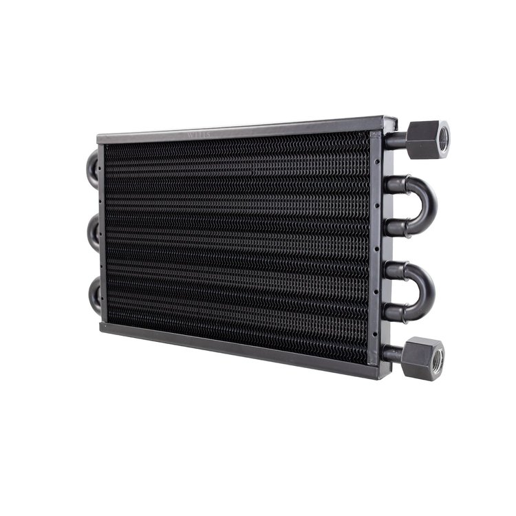HC6354 Transmission Oil Cooler, 7 1/2" x 15 1/2" w/ Flare Fitting