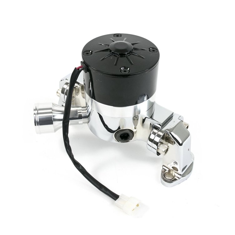 HC8010C Electric Water Pump, Aluminum, Chrome, Chevrolet Small Block