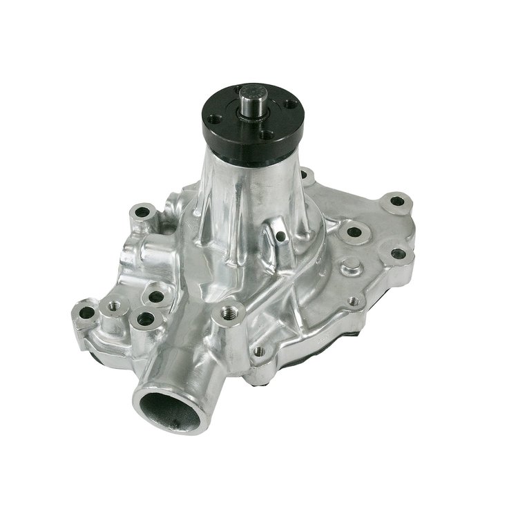 HC8049P Mechanical Water Pump, Aluminum, Polished, SBF (289, 302, 351W) P/S Outlet