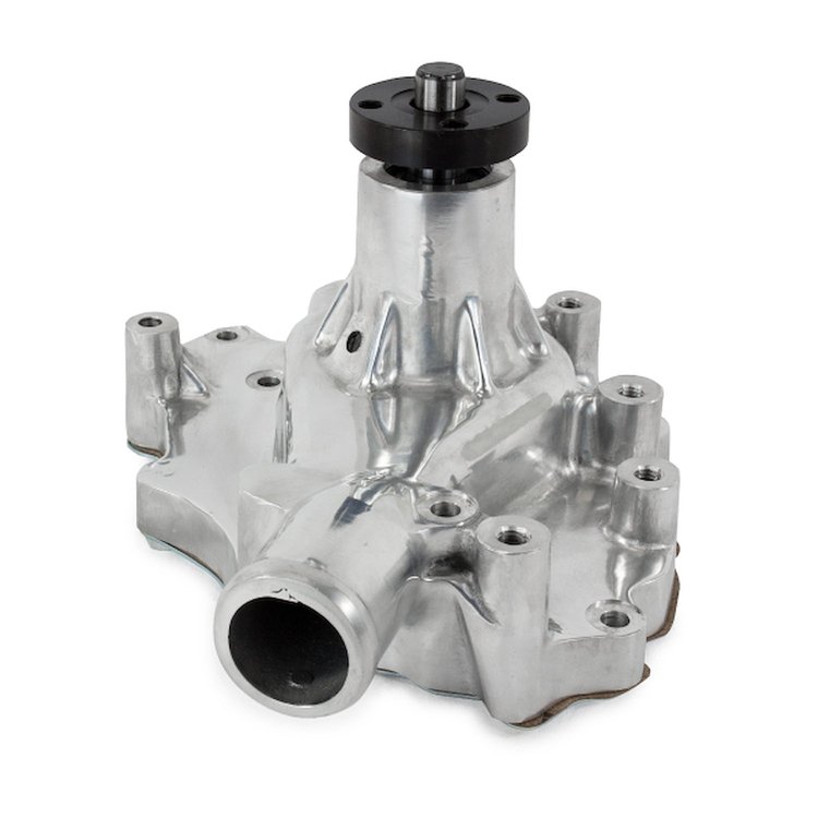HC8050P Mechanical Water Pump, Aluminum, Polished, SBF (289, 302, 351W) D/S Inlet