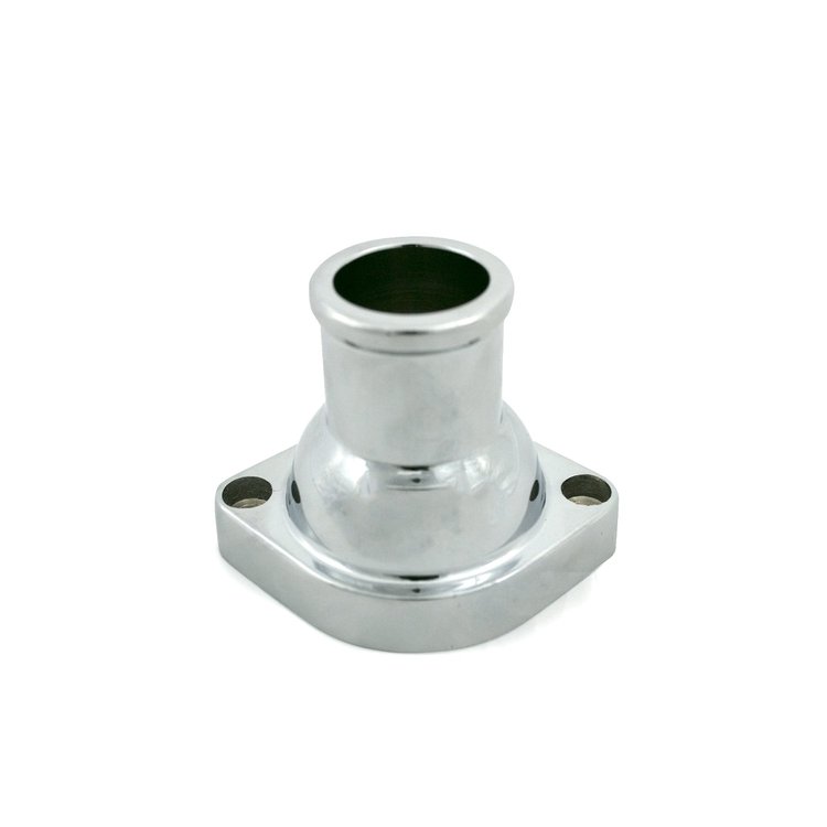 HC8938C Aluminum Straight Water Neck, GM LS, Chrome