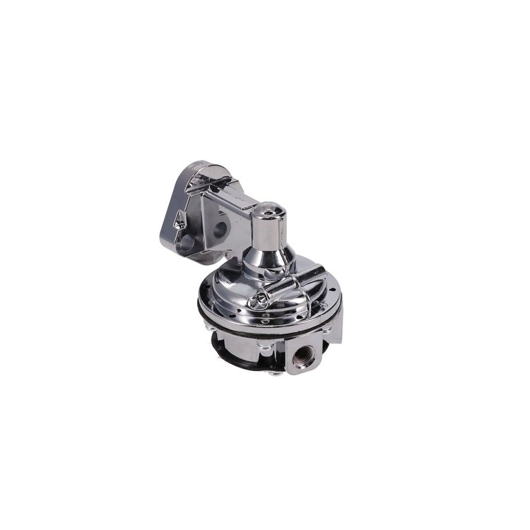 JM1003C Mechanical Fuel Pump, Two Valve 80 GPH 8 PSI, SBC (262-400), Chrome
