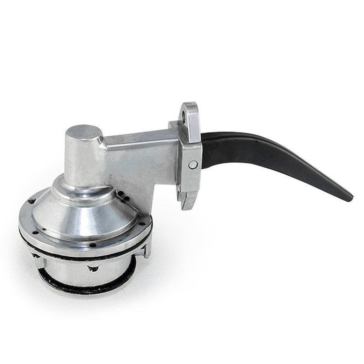 JM1011C Mechanical Fuel Pump, Two Valve 80 GPH 8 PSI, Olds (215-455), Chrome