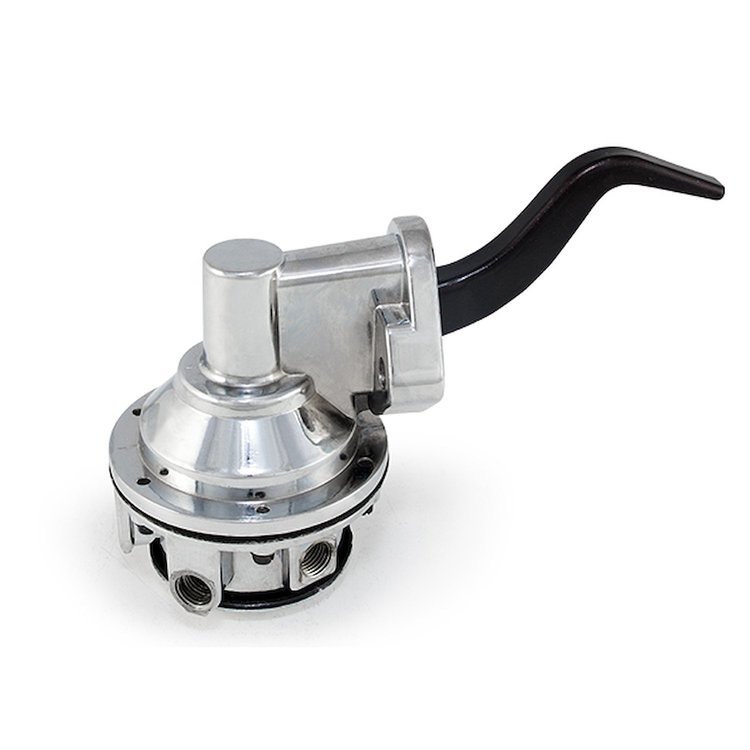 JM1012C Mechanical Fuel Pump, Two Valve 80 GPH 8 PSI, Pontiac (301-455), Chrome