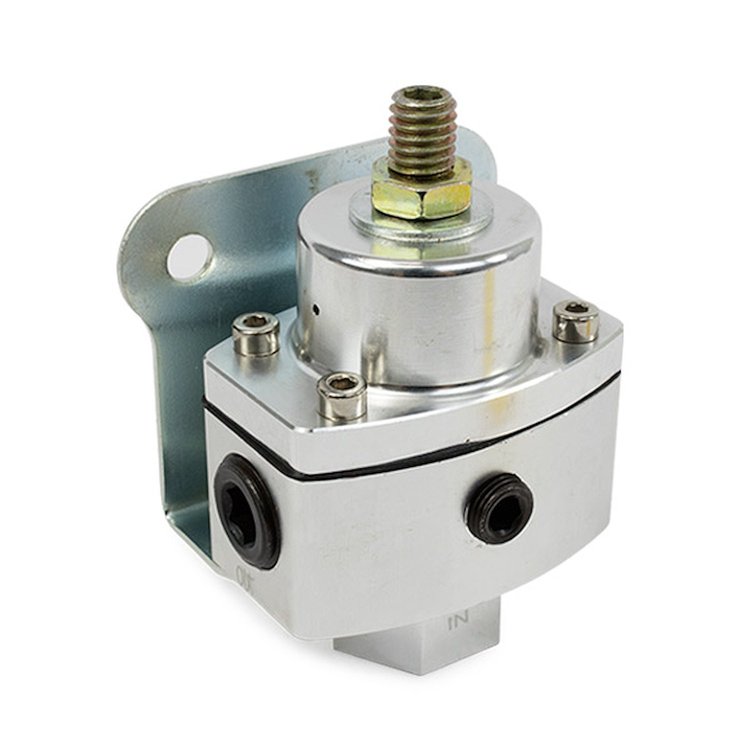 JM1057CA Fuel Pressure Regulator, 5-12, Clear Anodized