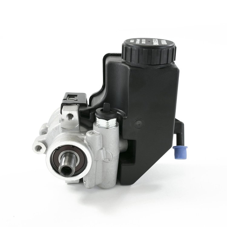 JM2011 Power Steering Pump, GM Type 2, Saginaw TC Series, w/ Integral Reservoir, Satin