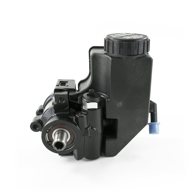 JM2011BK Power Steering Pump, GM Type 2, Saginaw TC Series, w/ Integral Reservoir, Black