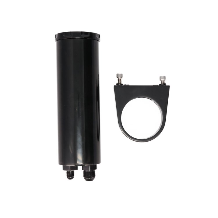JM2012BK Remote Power Steering Reservoir, Black Aluminum