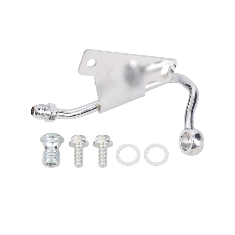 JM2013C GM Type II Power Steering Pump Low-Mount Hardline, Chrome
