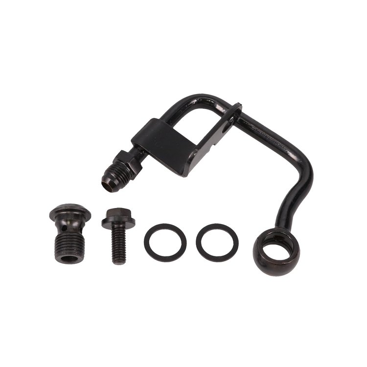 JM2014BK GM Type II Power Steering Pump Mid-Mount Hardline, Black