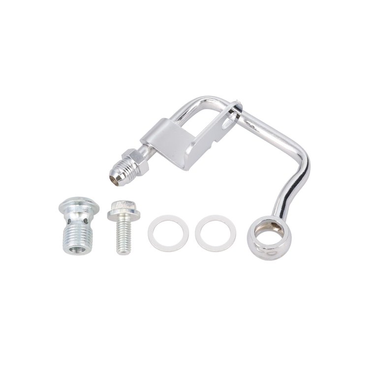 JM2014C GM Type II Power Steering Pump Mid-Mount Hardline, Chrome