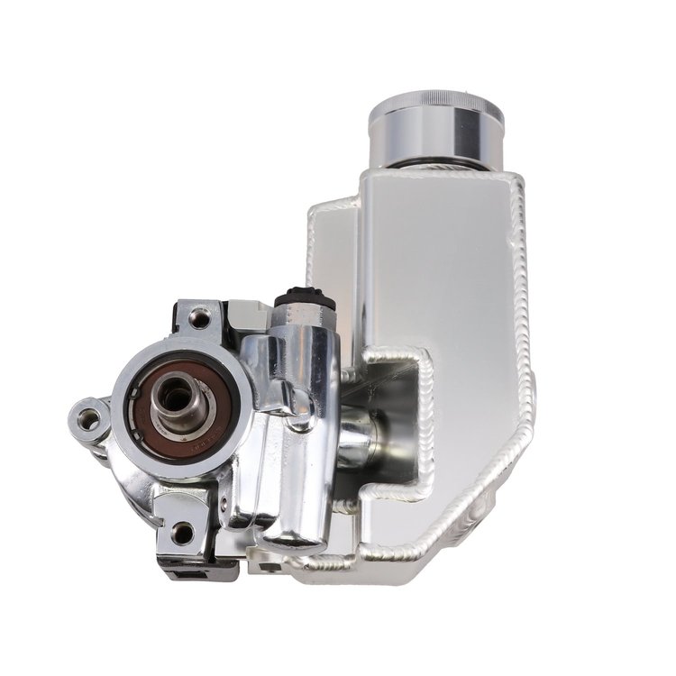 JM2022C GM Type II Chrome Power Steering Pump with Integral 14 oz Aluminum Reservoir