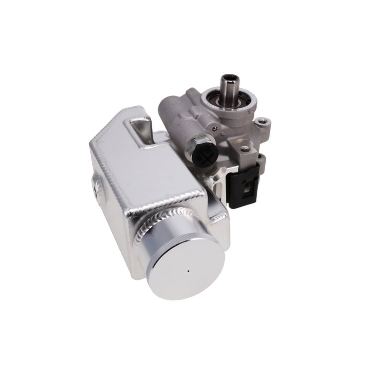 JM2022S GM Type II Satin Power Steering Pump with Integral 14 oz Aluminum Reservoir