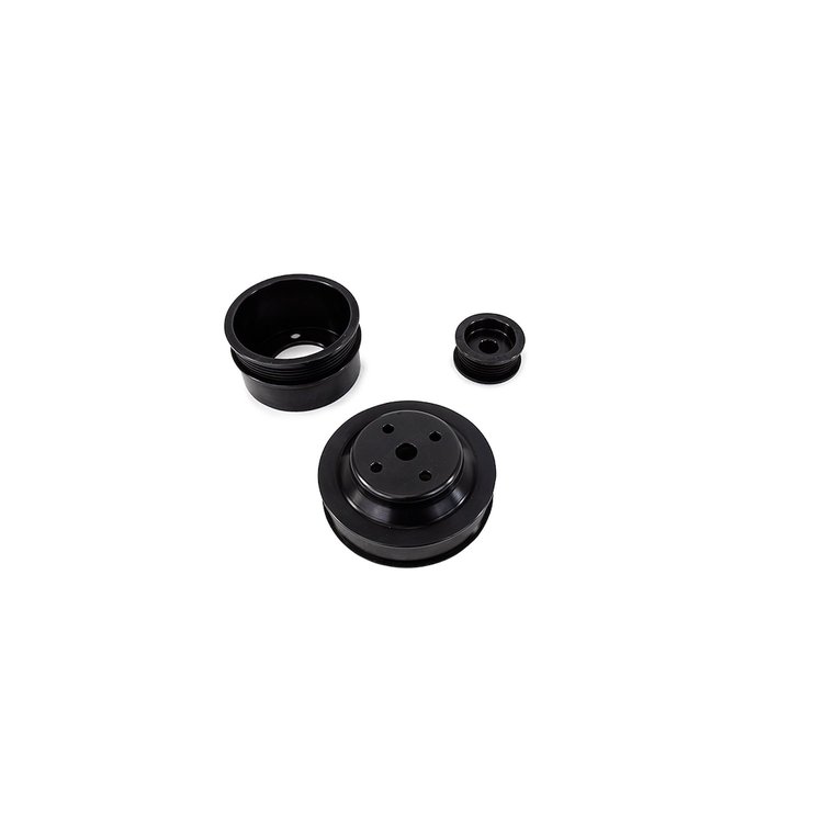 JM5005BK 1979-93 Ford Mustang 5.0 Billet Alum Serpentine