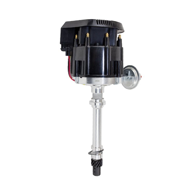 JM6500BK HEI Distributor w/ Super Cap, Chevrolet SB/BB Gen. 2 "Mark IV" V8, Black
