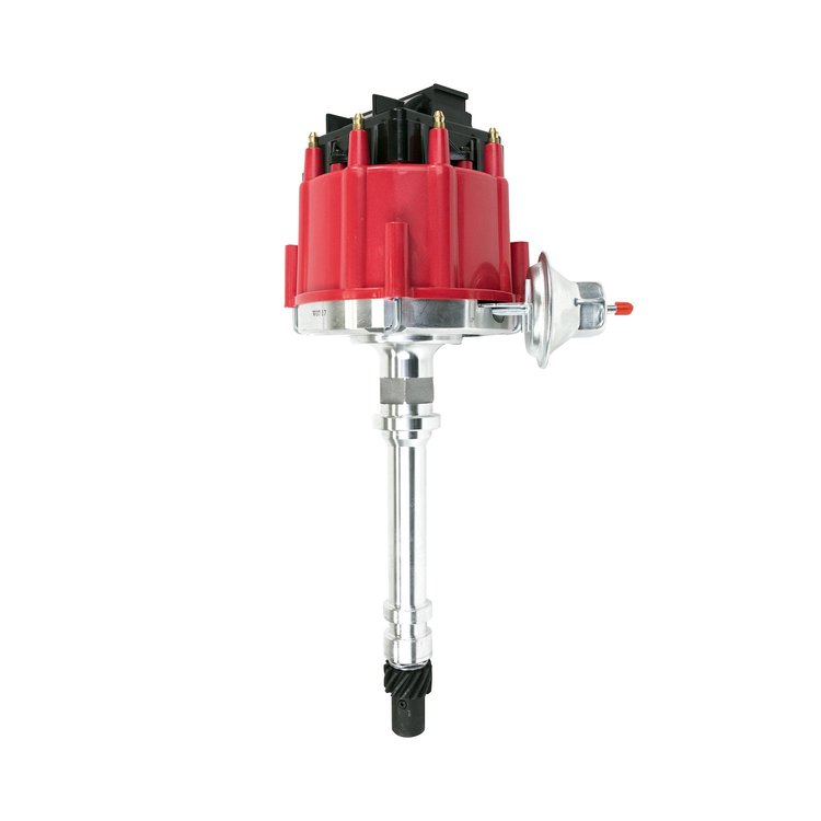 JM6501RBK HEI Distributor, Chevrolet SB/BB Gen. 2 "Mark IV" V8, Red & Black