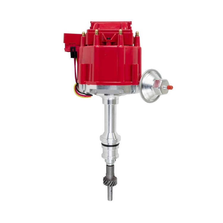 JM6502-5R HEI Distributor, Ford 5.0L V8 EFI to Carb Conversion, Red