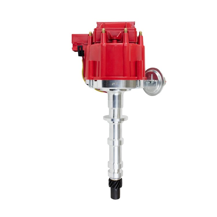 JM6506R HEI Distributor, Ford BB "385" (370,429,460) & "335" (351C,400,351M) V8, Red