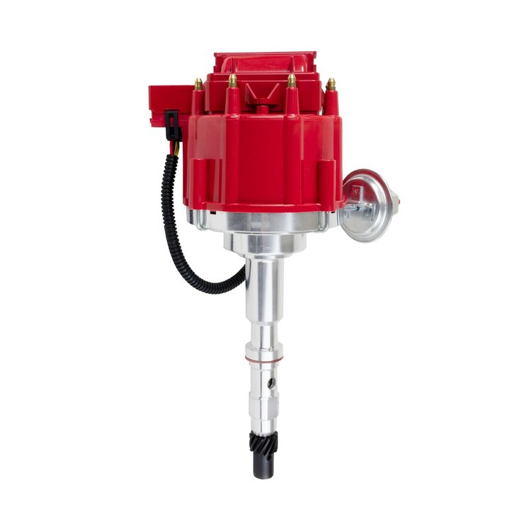 JM6512R HEI Distributor, AMC/Jeep V8 (290-Degrees 304, 343, 360, 390-Degrees 401), Red