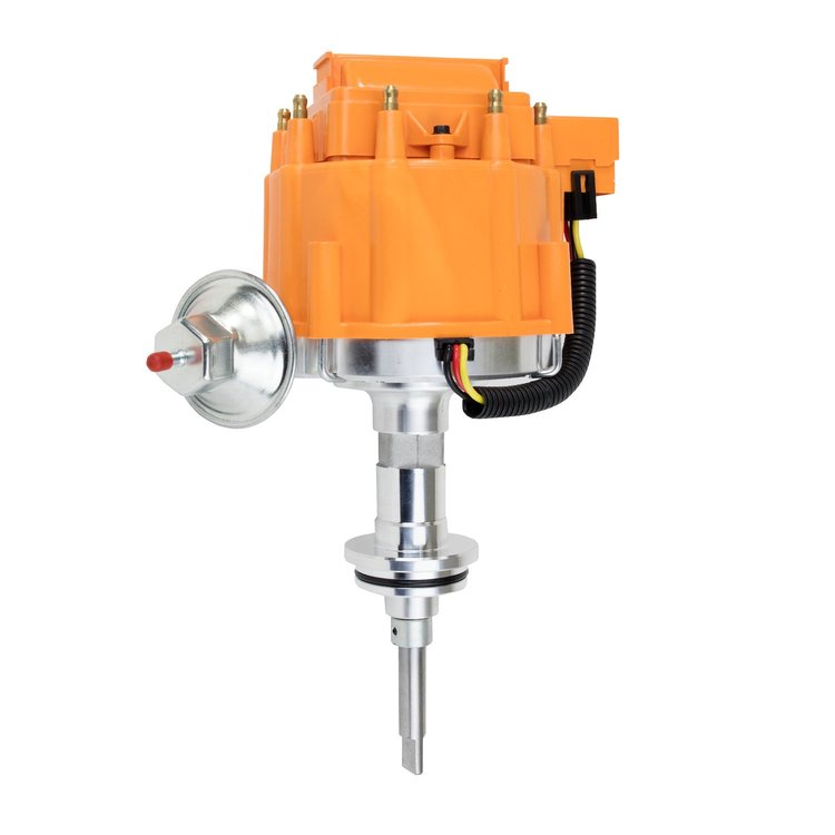 JM6513OR HEI Distributor, Chrysler Small Block "LA" V8 (273, 318, 340, 360), Orange