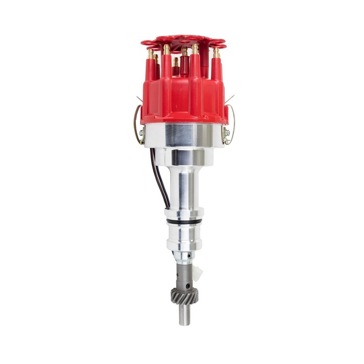 JM6610R Pro Billet Distributor, Ford 351W, Red