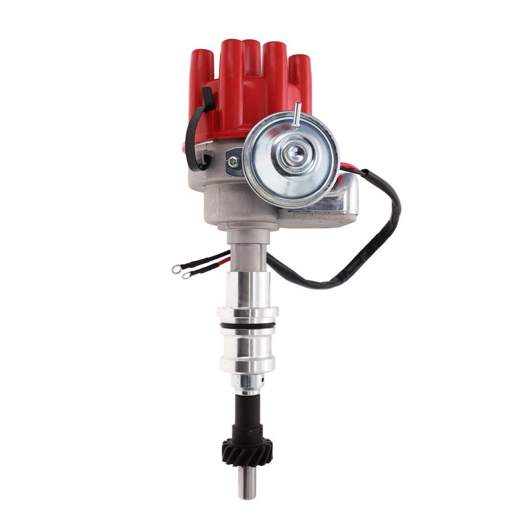 JM6706FR Ready-to-Run Distributor, Ford BB (370-460);351C;400;351M V8, Red Female