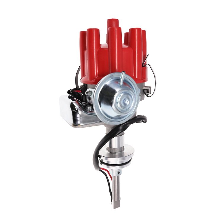JM6713FR Ready-to-Run Distributor, Chrysler SB V8 (273/318/340/360), Red Female