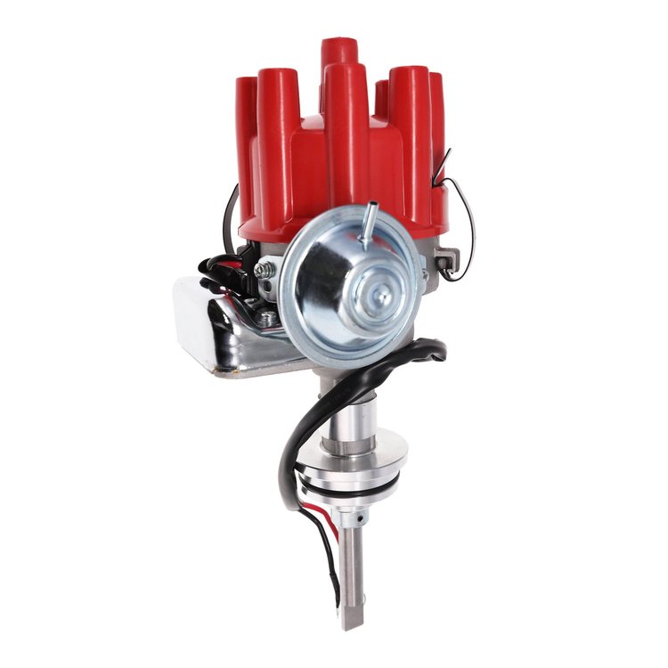 JM6714FR Ready-to-Run Distributor, Chrysler Big Block 'RB' (413/426/440), Red Female