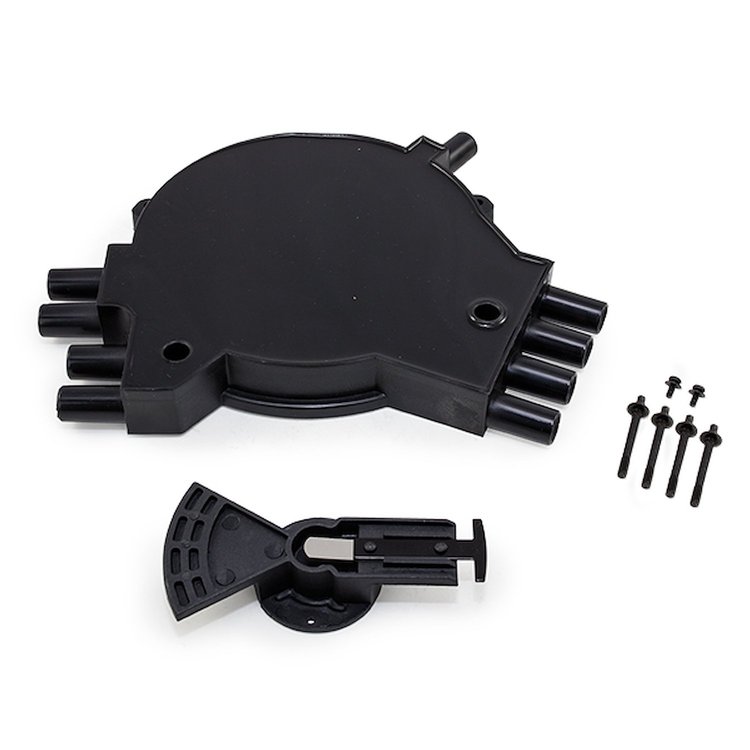 JM6981BK Opti-Spark Distributor Cap and Rotor Kit, Chevrolet LT1 Gen. 1 1992-1994, Black