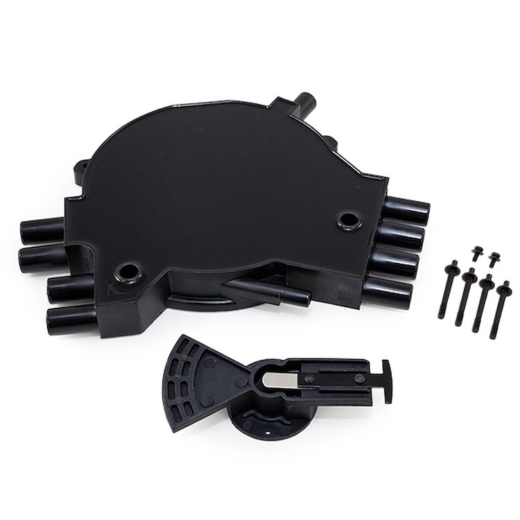 JM6982BK Opti-Spark Distributor Cap and Rotor Kit, Chevrolet LT1 Gen. 2 1995-1997, Black