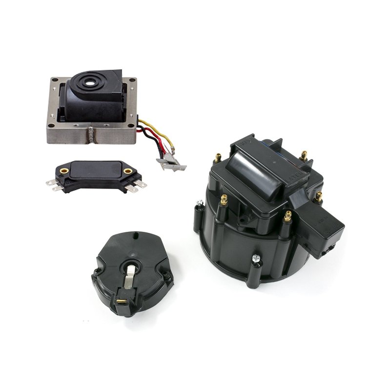 JM6994BK-KT HEI Distributor Standard Cap Tune Up Kit, 6 Cylinder Male, Black