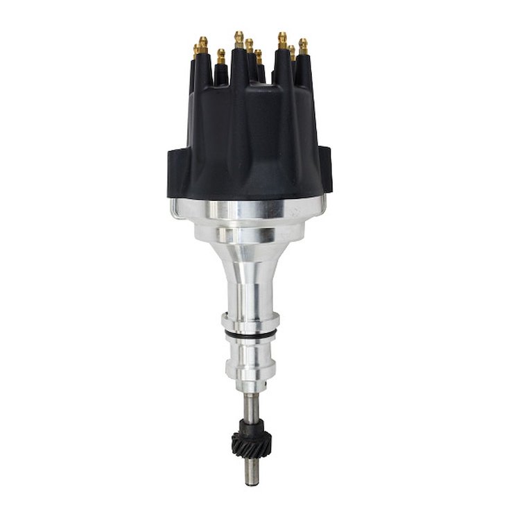JM7602BK Pro Series Pro Billet Distributor, Ford SB V8 (221, 260, 289, 302), Black