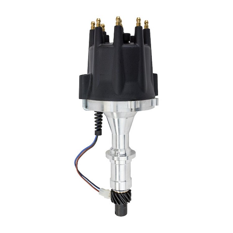 JM7604BK Pro Series Pro Billet Distributor, Pontiac (389,326,400,301,421,428,455), Black
