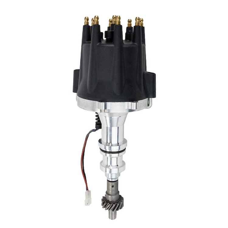 JM7606BK Pro Series Pro Billet Distributor, Ford BB (370-460),351C,400,351M V8, Black