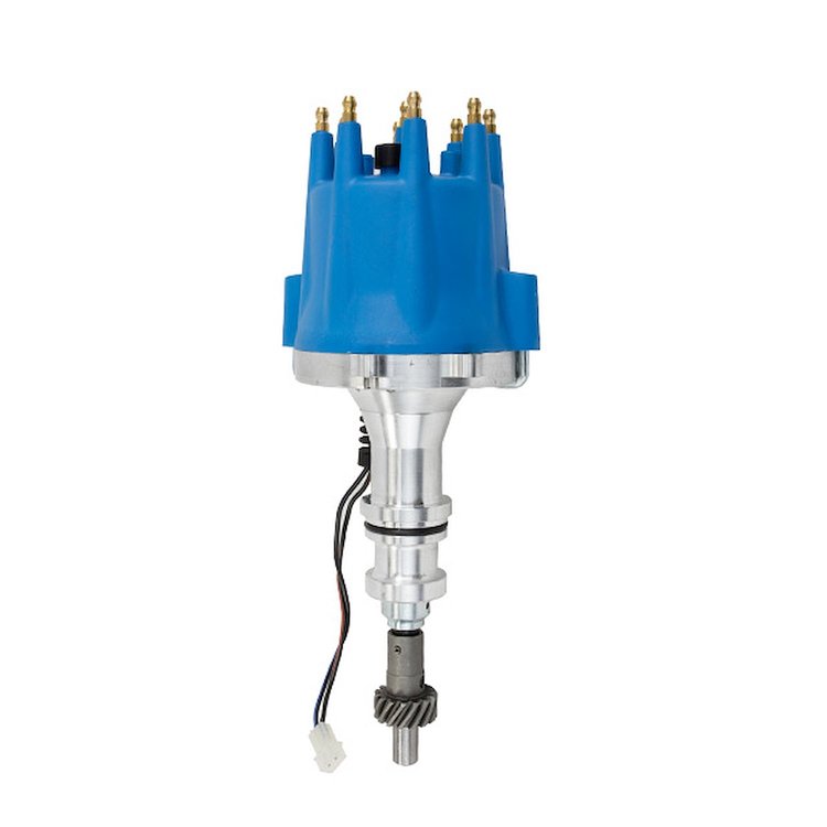 JM7610BL Pro Series Pro Billet Distributor, Ford 351W, Blue