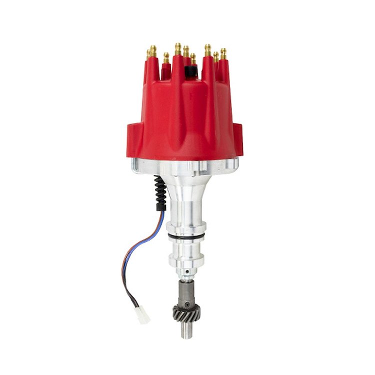 JM7610R Pro Series Pro Billet Distributor, Ford 351W, Red