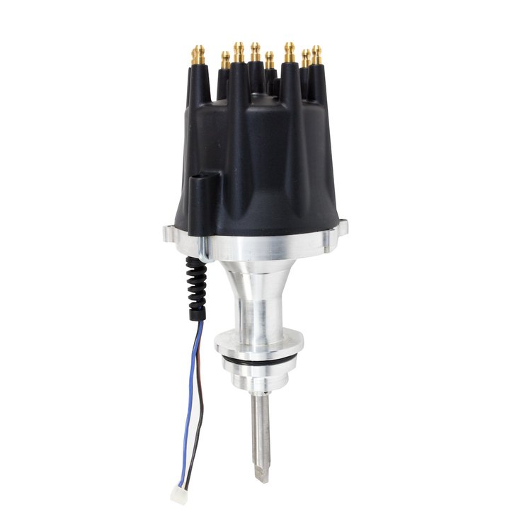 JM7613BK Pro Series Pro Billet Distributor, Chrysler SB V8 (273, 318, 340, 360), Black