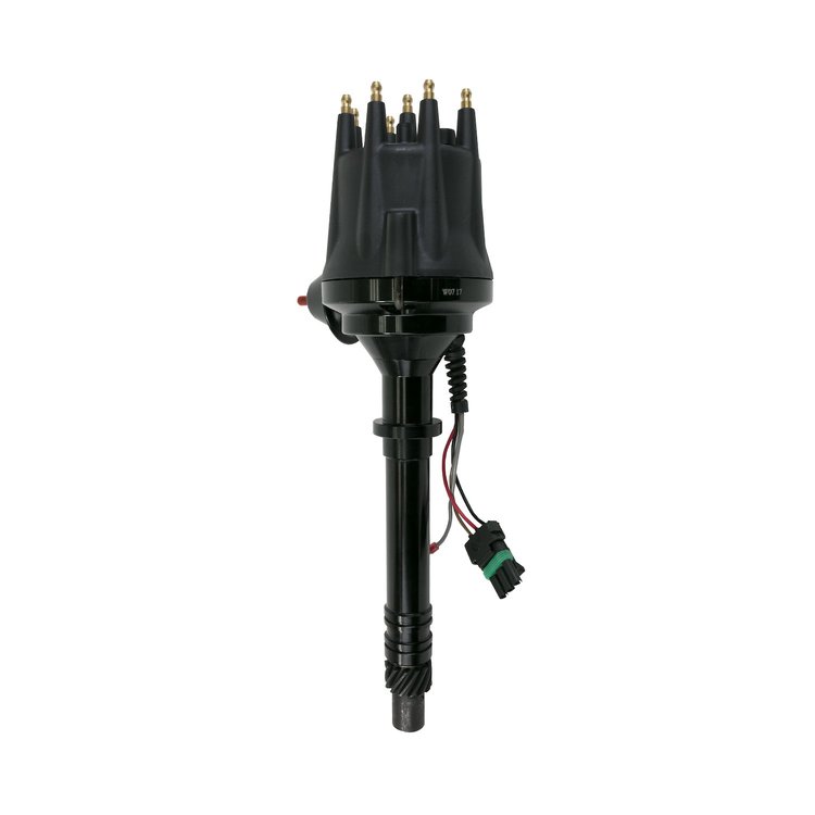 JM7701-2ABK Pro Series Ready-to-Run Distributor, Chevy SB/BB Mark IV V8 Fix. Clr, All Black