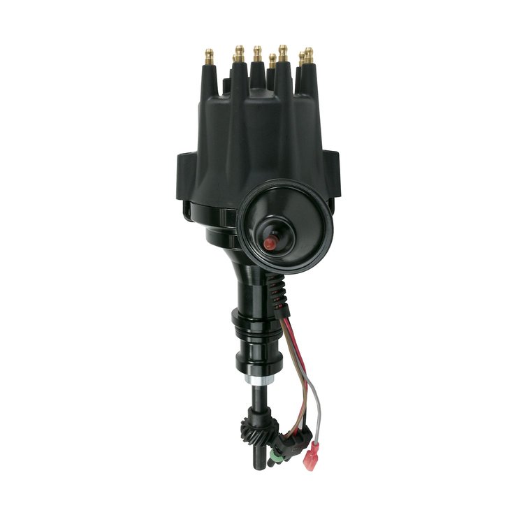 JM7702ABK Pro Series Ready-to-Run Distributor, Ford SB V8 (221, 260, 289, 302), All Black
