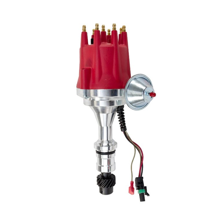 JM7703R Pro Series Ready-to-Run Distributor, Oldsmobile V8 Gen. 2 (260, 370), Red