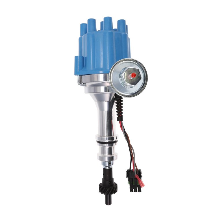 JM7706FBL Pro-Series Ready-to-Run Distributor, Ford BB (370-460)-351C/400/351M V8, Female Blue