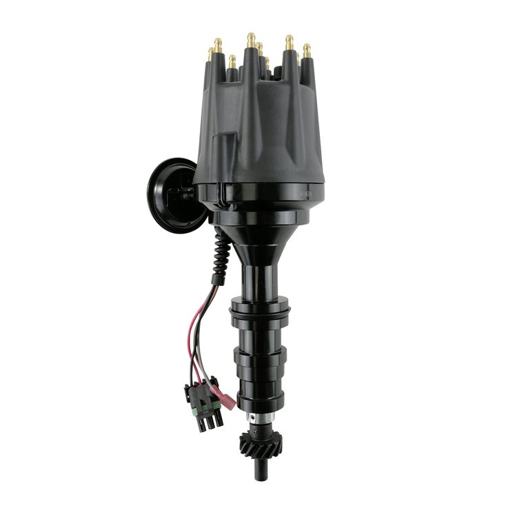 JM7708ABK Pro Series Ready-to-Run Distributor, Ford FE (330-428) Cars/Lt Trucks All Black