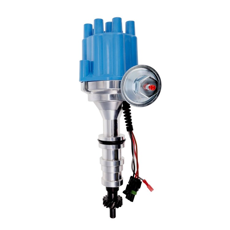 JM7708FBL Pro-Series Ready-to-Run Distributor, Ford FE (330-428) Cars/Light Trucks, Blue Female