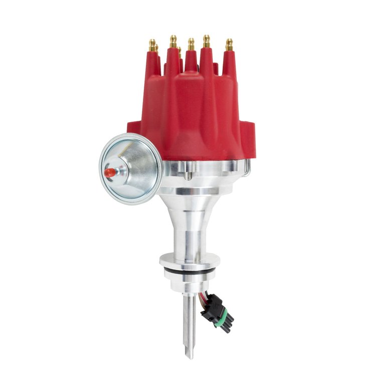 JM7713R Pro Series Ready-to-Run Distributor, Chrysler SB V8 (273, 318, 340, 360), Red