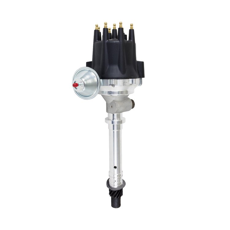 JM7715BK Pro Series Ready-to-Run Distributor, Corvette V8 ('62-'74) Tach Drive, Black