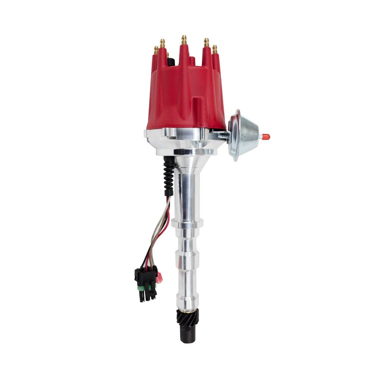 JM7717R Pro Series Ready-to-Run Distributor, Cadillac V8 (368, 425, 472, 500), Red