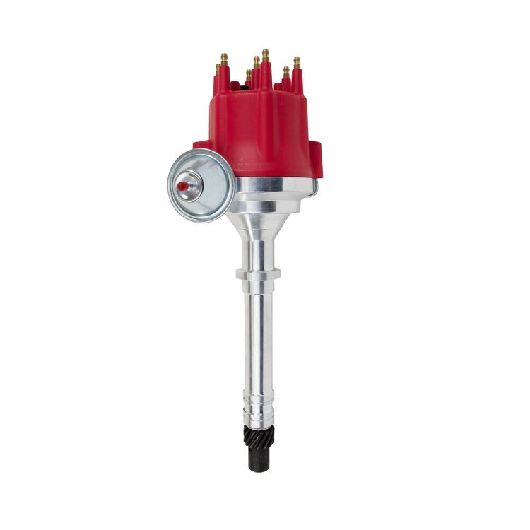 JM7721R Pro Series Ready-to-Run Distributor, Chevy V6 (200-262), Red