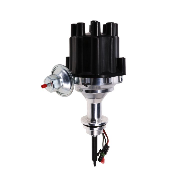 JM7731FBK Pro-Series Pro Billet Distributor, Chrysler FirePower Hemi V8 (331/354), Female Black